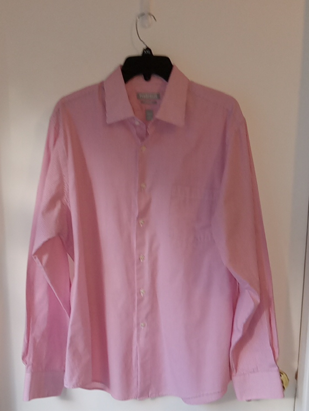 Van Heusen Pink Dress Shirt - Men's Classic Long Sleeve